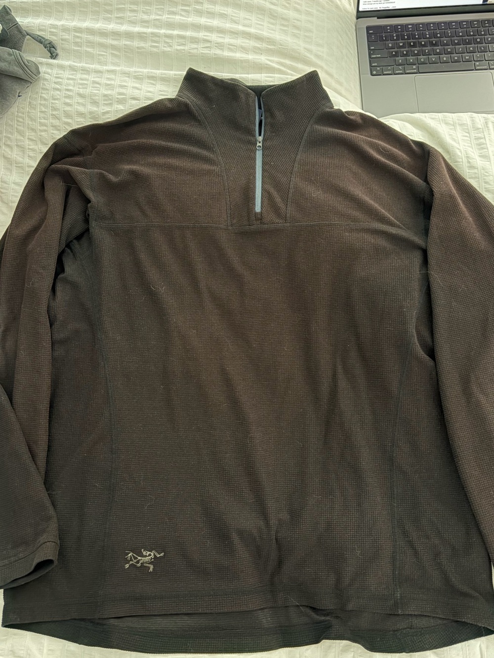 Arc'teryx Men's Brown/Black quarter zip fleece